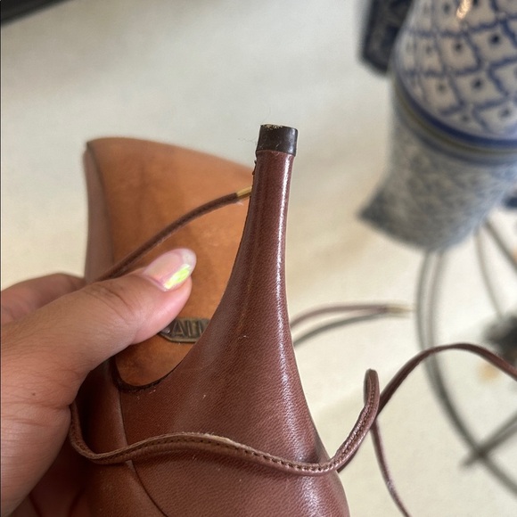 Allure Women's Tan Lace-Up Heels - Picture 5 of 10